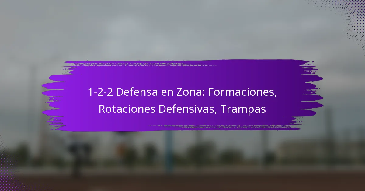 1-2-2 Defensa en Zona: Formaciones, Rotaciones Defensivas, Trampas