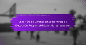 Cobertura de Defensa en Zona: Principios, Ejecución, Responsabilidades de los Jugadores