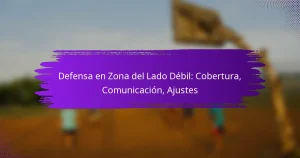 Defensa en Zona del Lado Débil: Cobertura, Comunicación, Ajustes